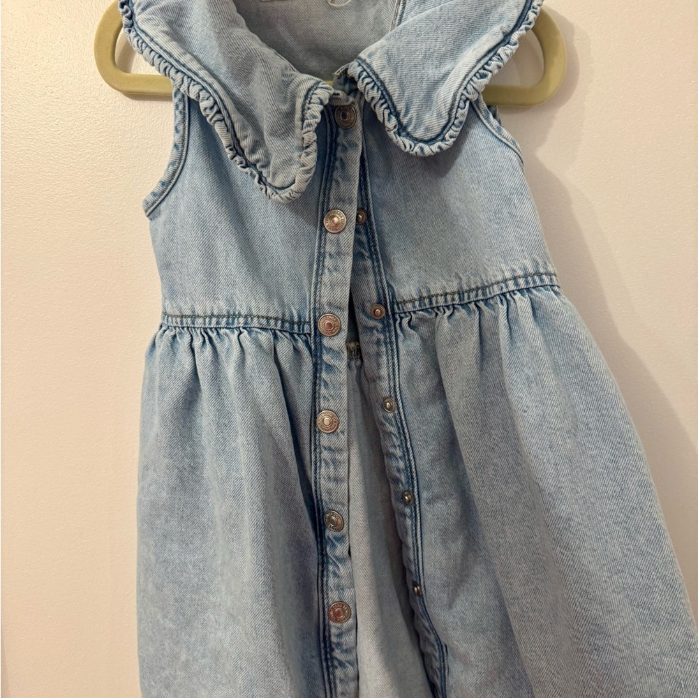 Zara Light Blue Denim Dress